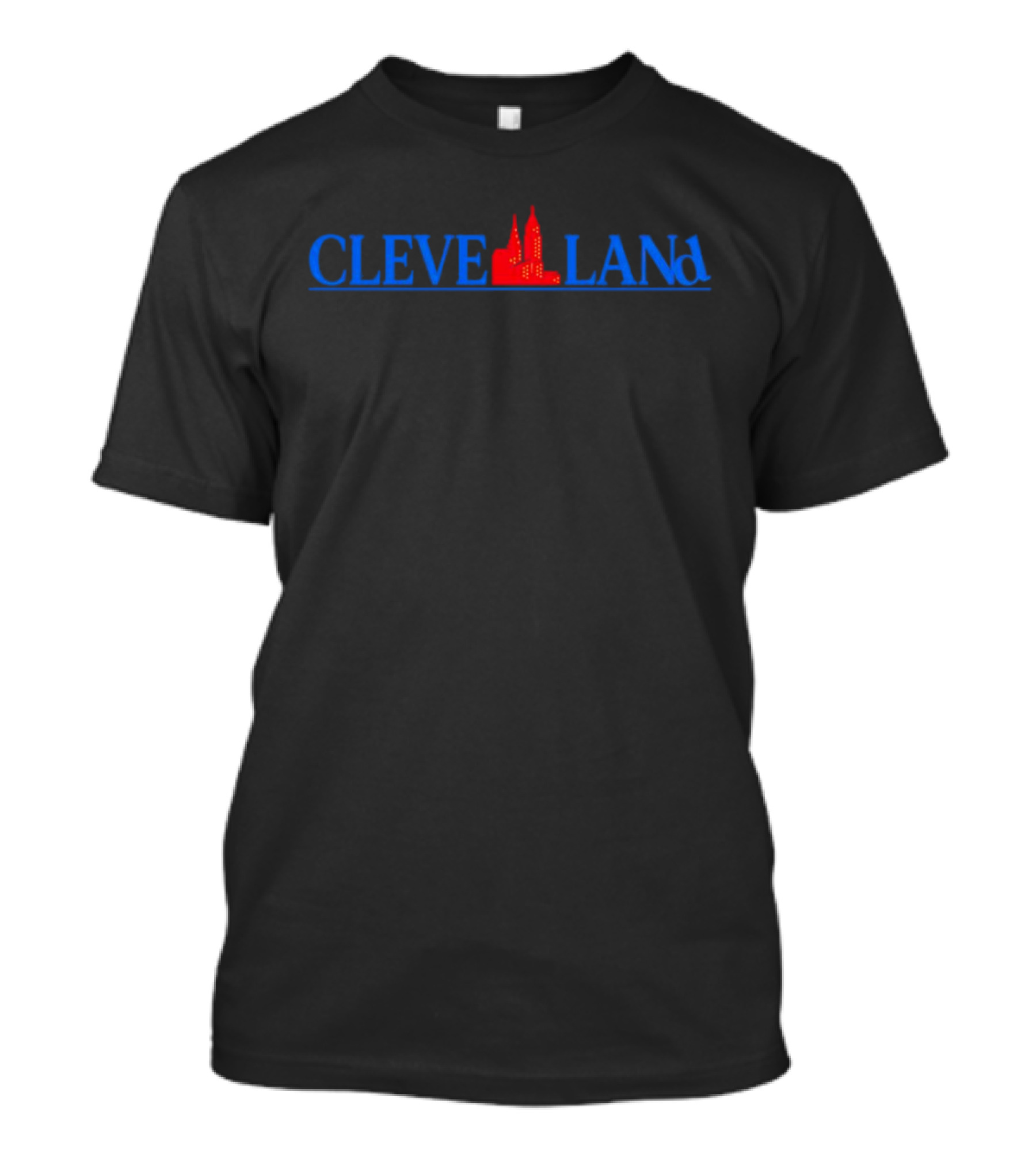 Cleveland Christmas City Skyline Holiday T-Shirt