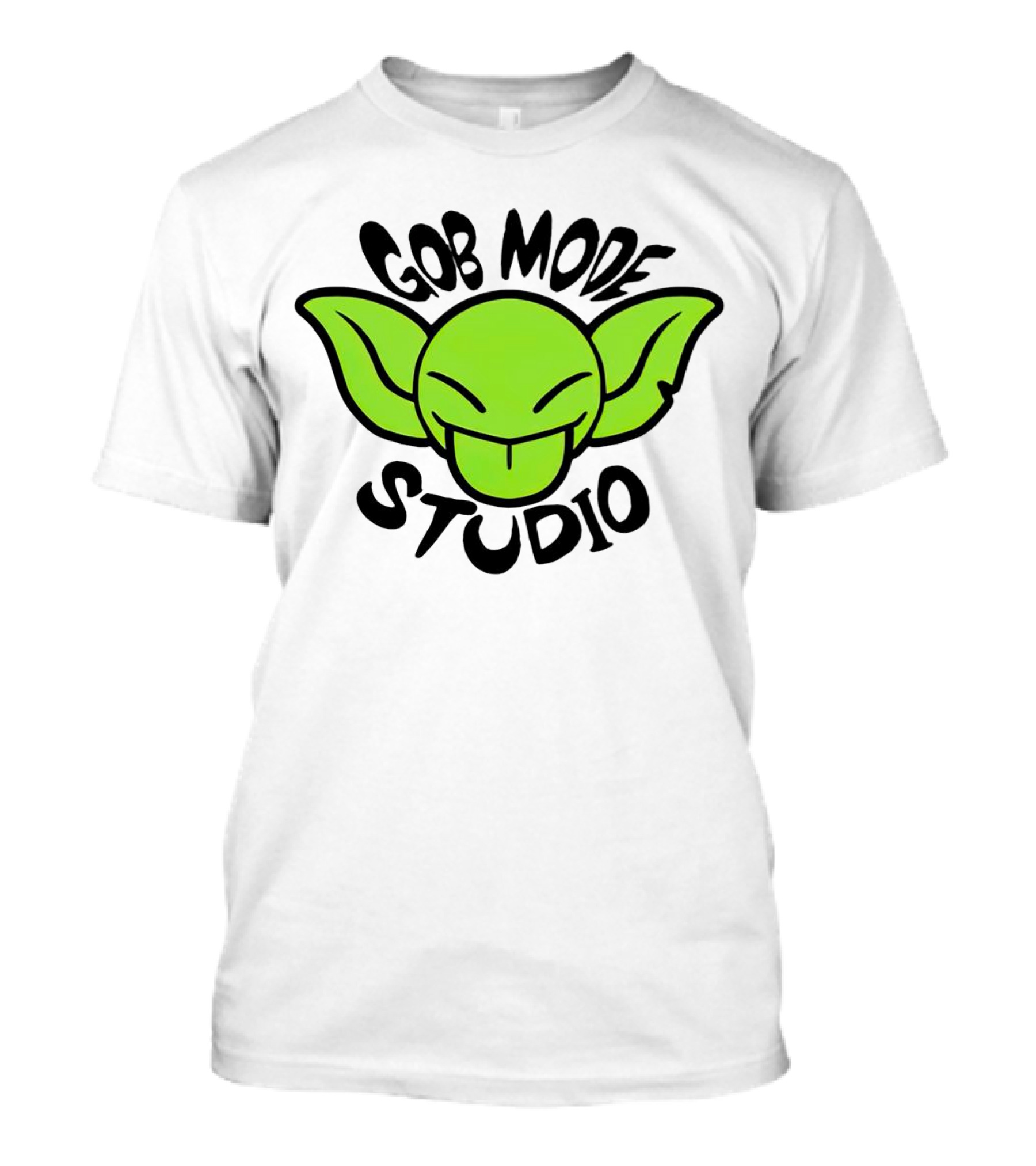 Gob Mode Studio Green Goblin Cartoon Face T-Shirt