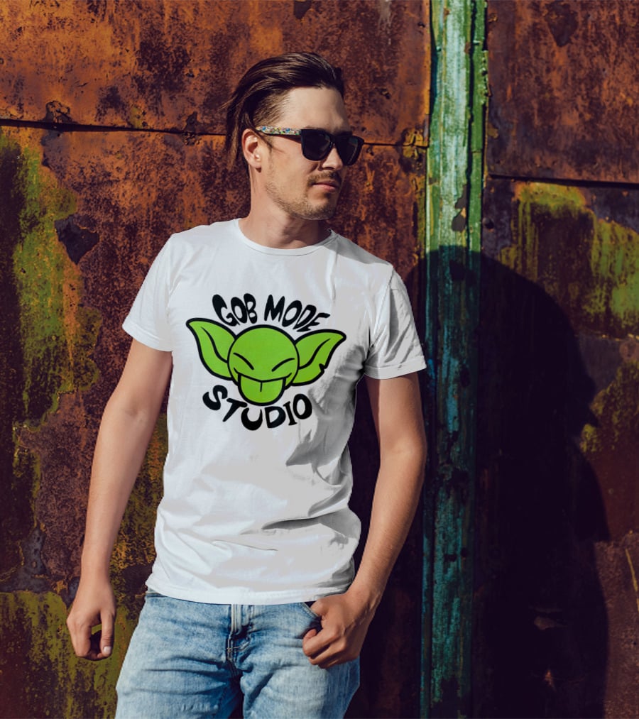 Gob Mode Studio Green Goblin Cartoon Face T-Shirt