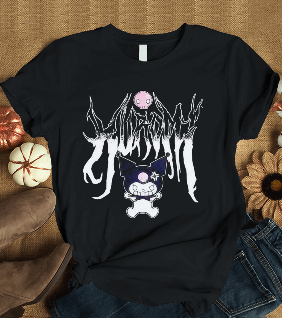 Kuromi Angry Metal Sanrio Skull Punk T-Shirt