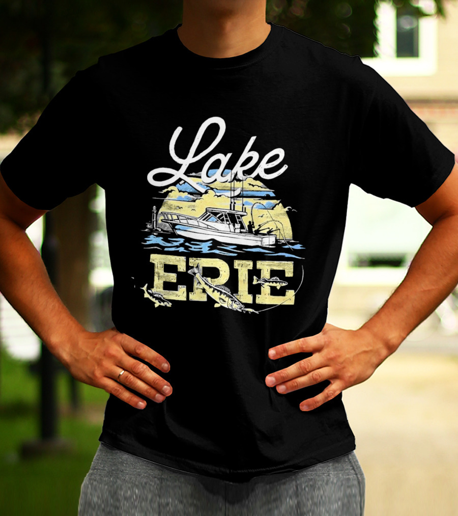 Lake Erie Boat Fishing T-Shirt
