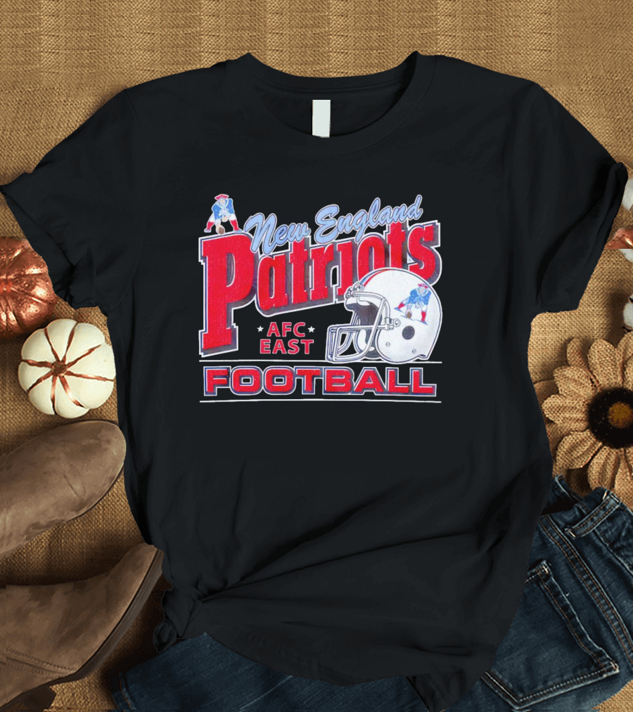New England Patriots AFC East Football Helmet T-Shirt