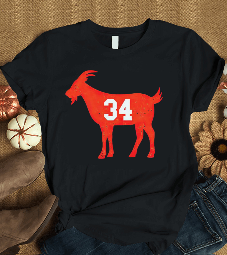 Walter Payton 34 Chicago Bears GOAT T-Shirt