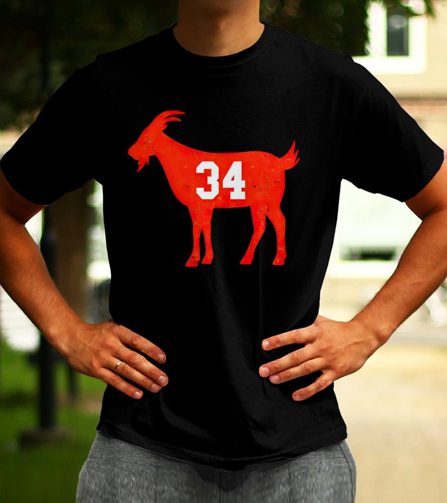 Walter Payton 34 Chicago Bears GOAT T-Shirt