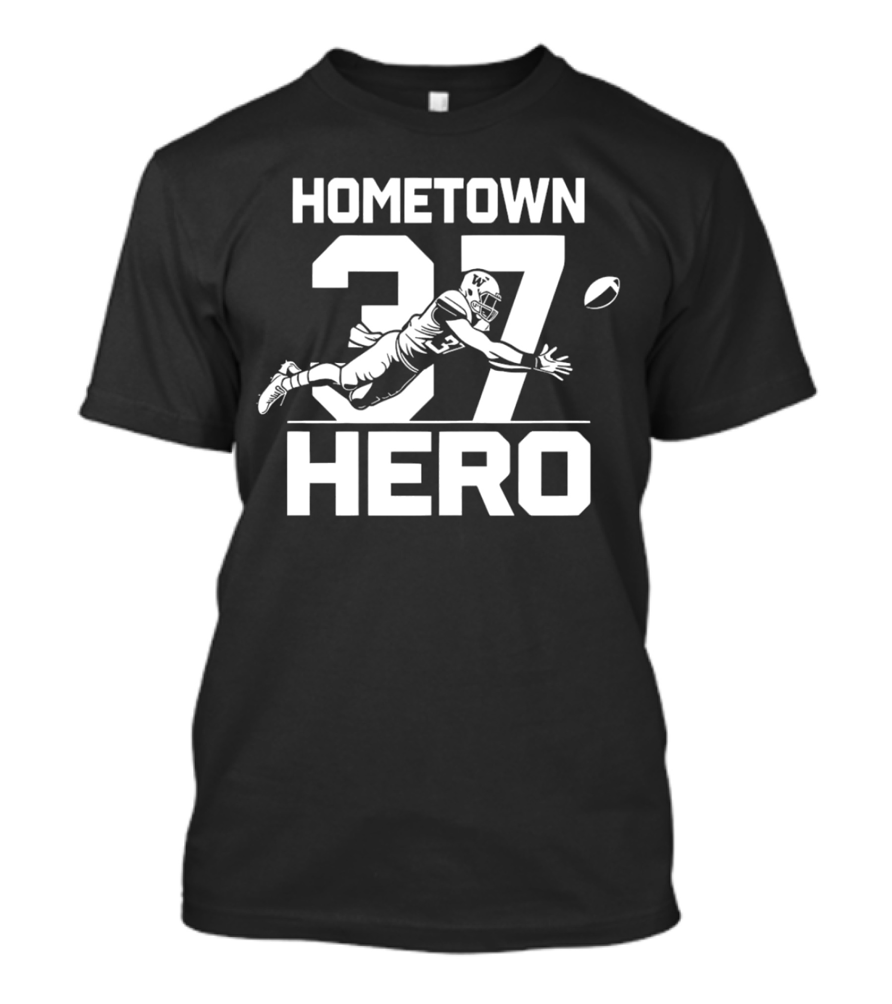 Hometown Hero 37 Jack Westover Football Player T-Shirt