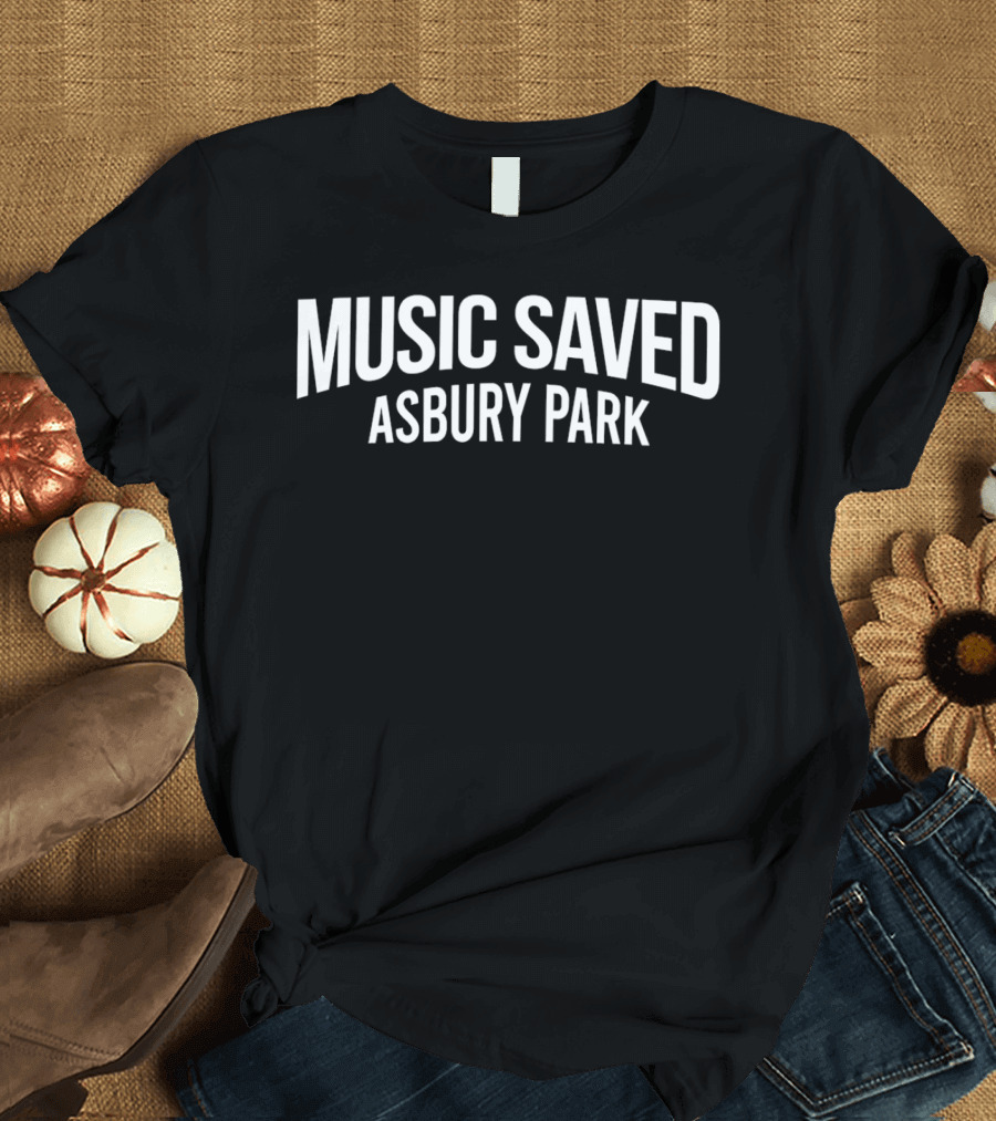 Music Saved Asbury Park Concert Revival Vintage Vibes T-Shirt