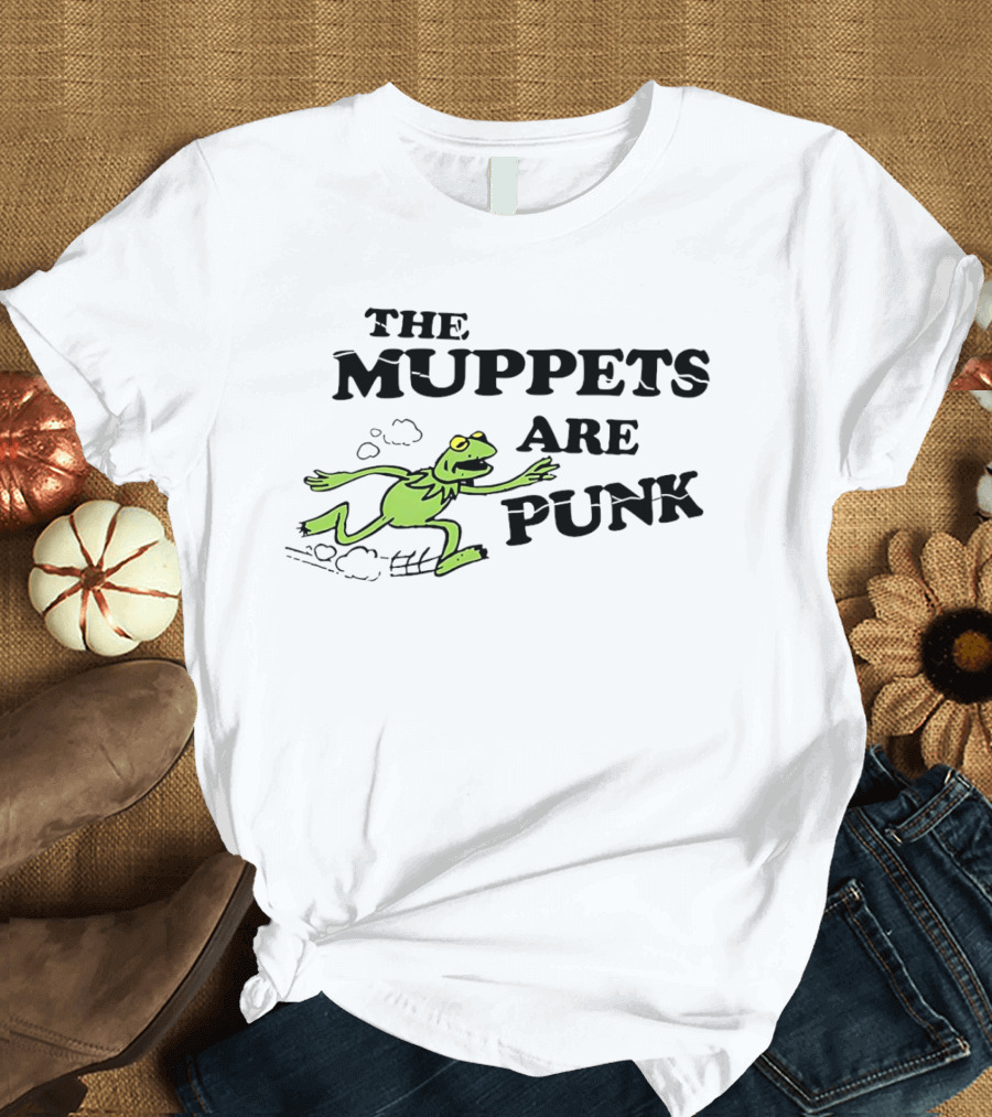 Peace Love Karate Heart Karate The Muppets Are Punk T-Shirt