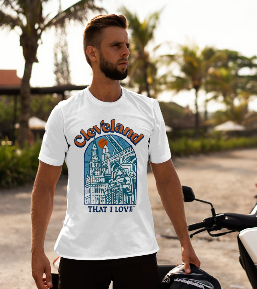 Cleveland That I Love Skyline Architecture T-Shirt