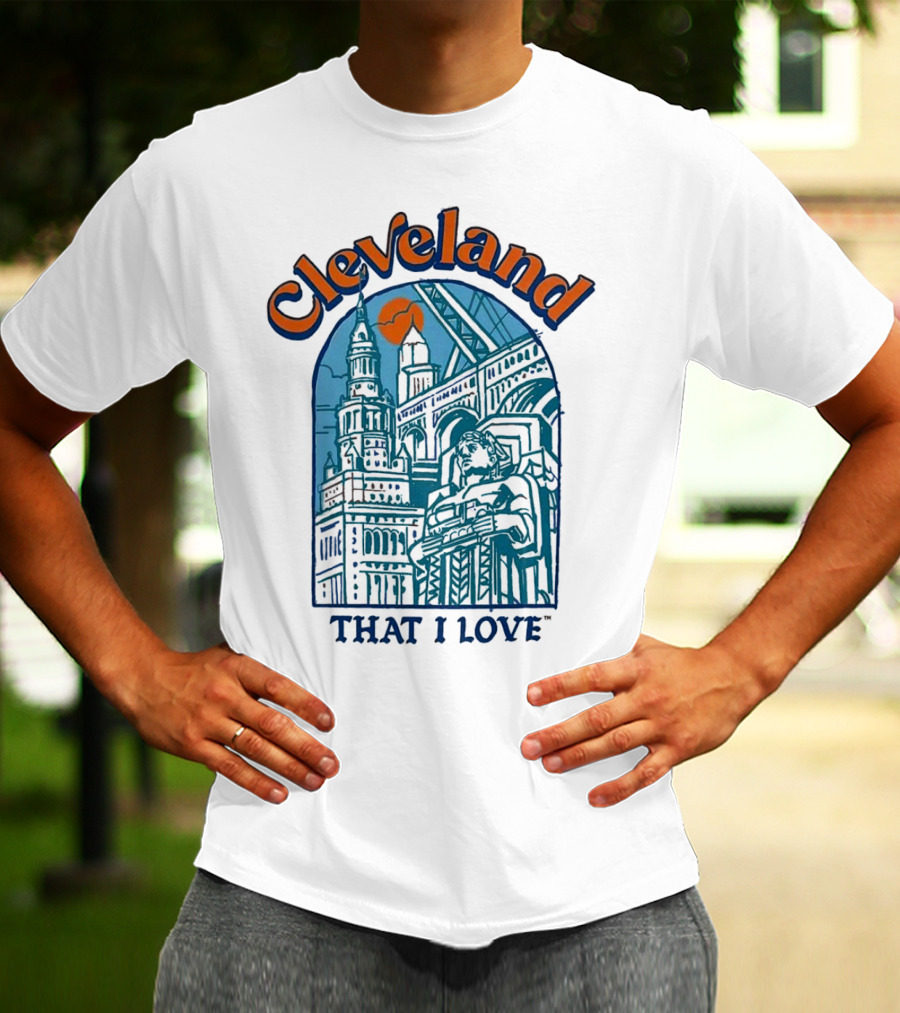 Cleveland That I Love Skyline Architecture T-Shirt