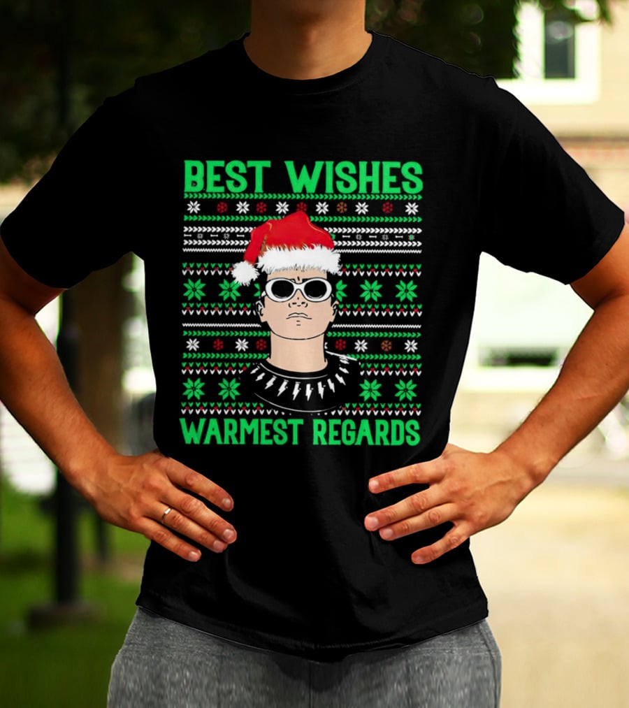 Best Wishes Warmest Regards David Rose Christmas T-Shirt