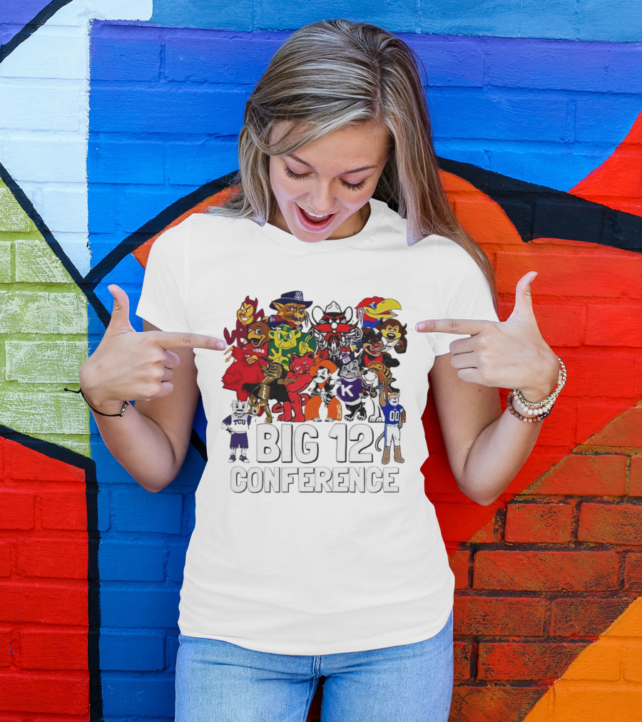 Big 12 Conference Football Mascots Collection T-Shirt