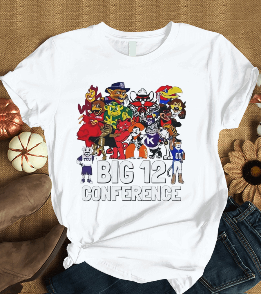 Big 12 Conference Football Mascots Collection T-Shirt