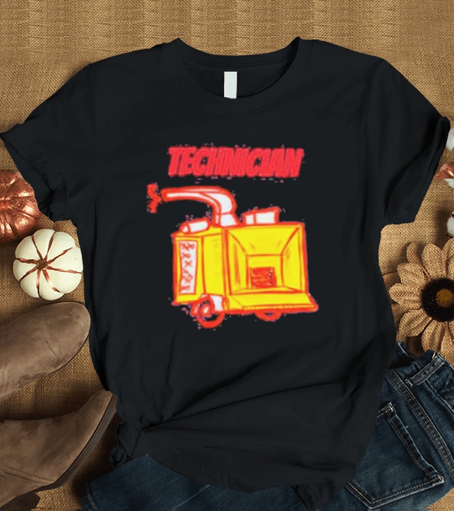 Salty Cracker Technician Vintage Machine T-Shirt