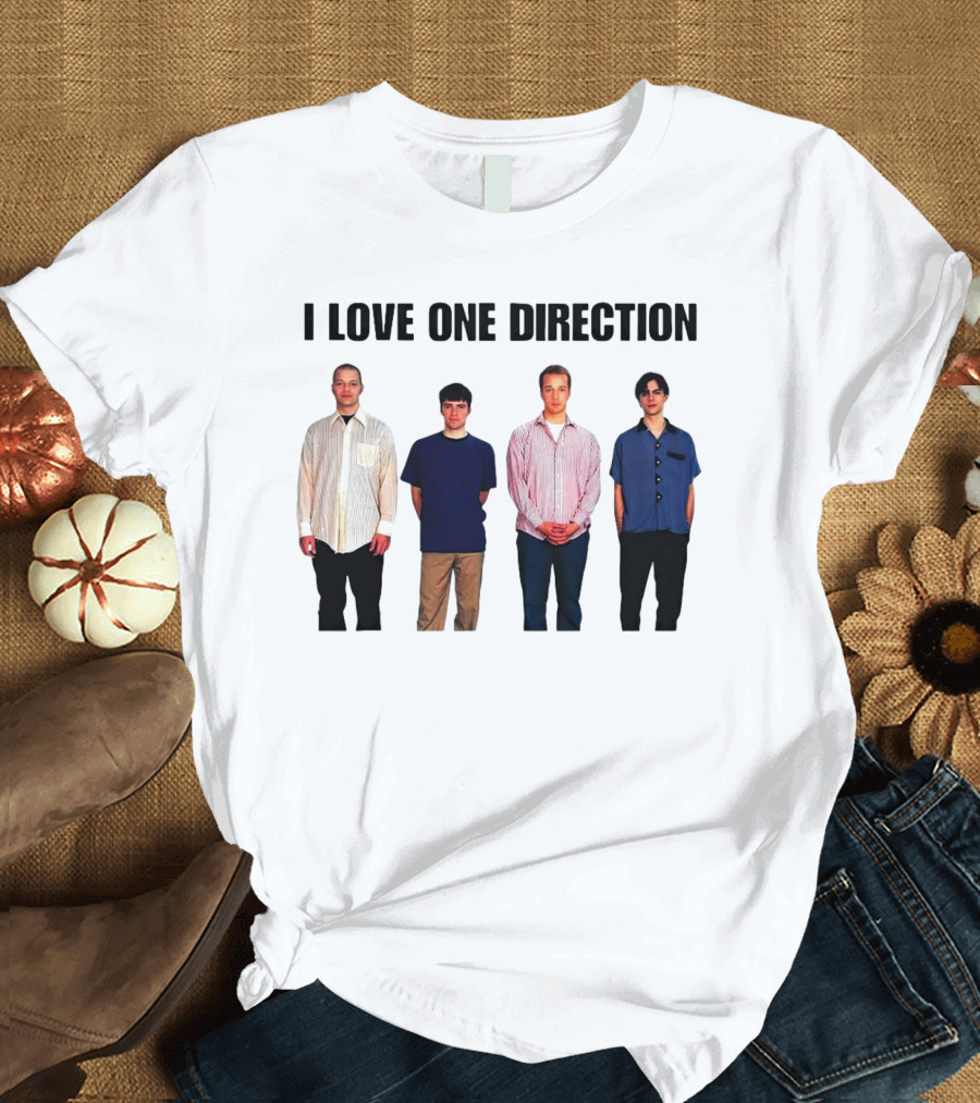 I Love One Direction Plaatse Nemen Baard Menswear T-Shirt