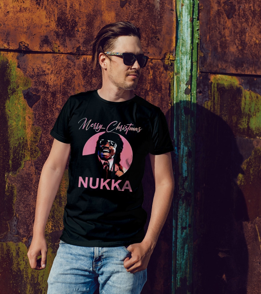 Merry Christmas Nukka Retro Holiday T-Shirt
