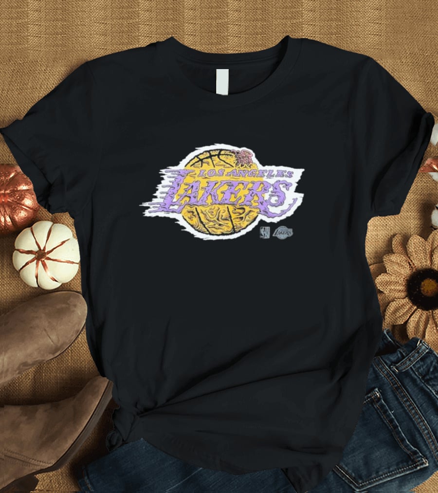 Los Angeles Lakers NBA Basketball Logo Deconstructed T-Shirt