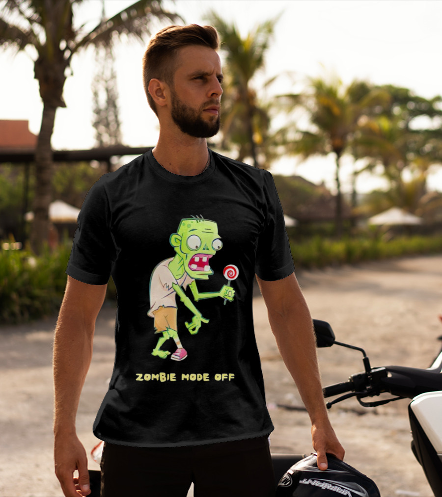 ZOMBIE MODE OFF LOLLIPOP CHARACTER VIBRANT T-Shirt