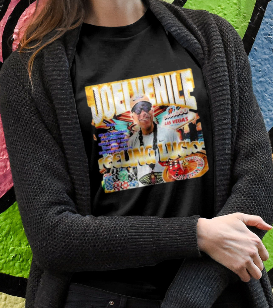 JOELVENILE FEELING LUCKY LAS VEGAS CASINO ROULETTE T-Shirt