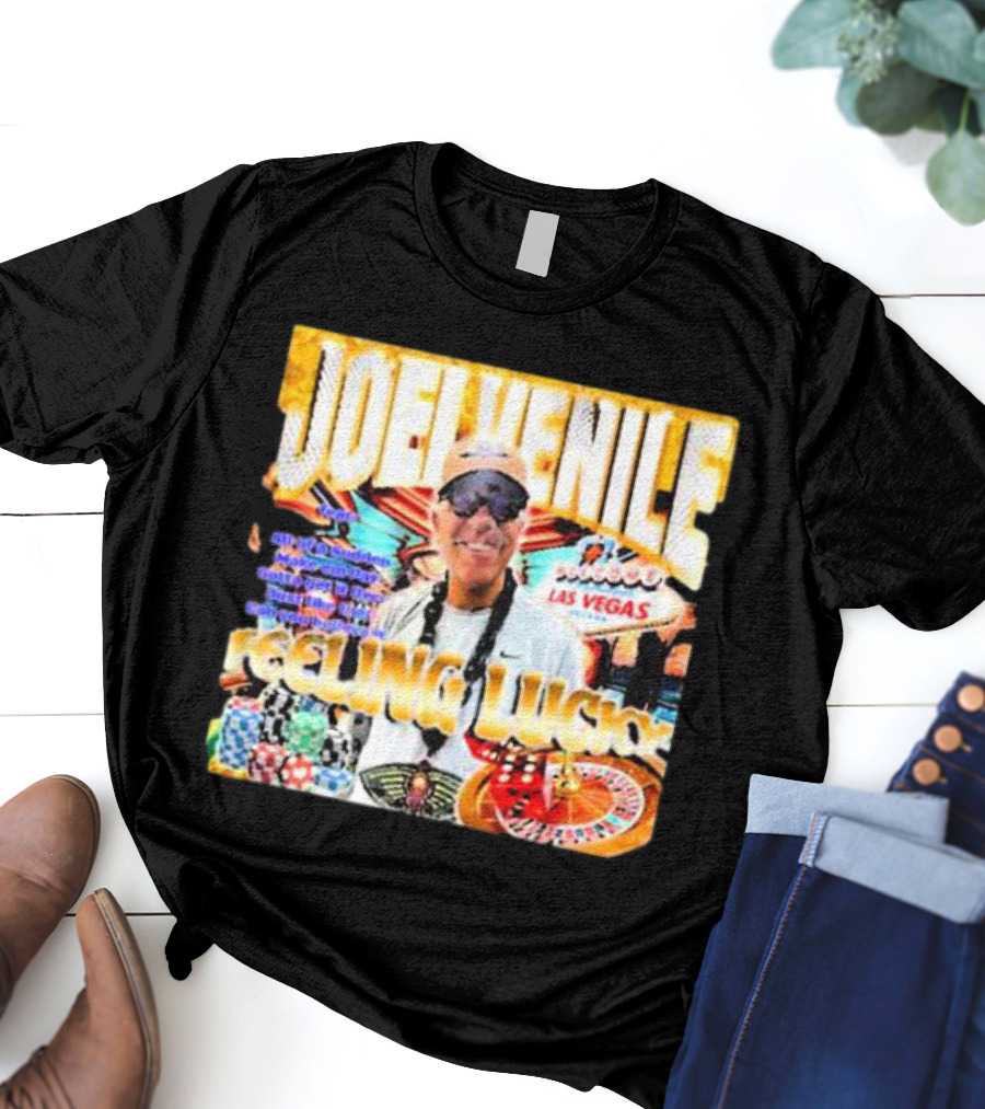 JOELVENILE FEELING LUCKY LAS VEGAS CASINO ROULETTE T-Shirt