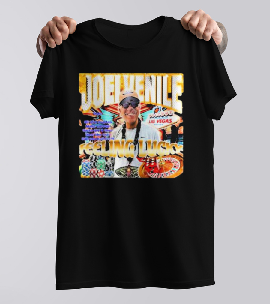 JOELVENILE FEELING LUCKY LAS VEGAS CASINO ROULETTE T-Shirt