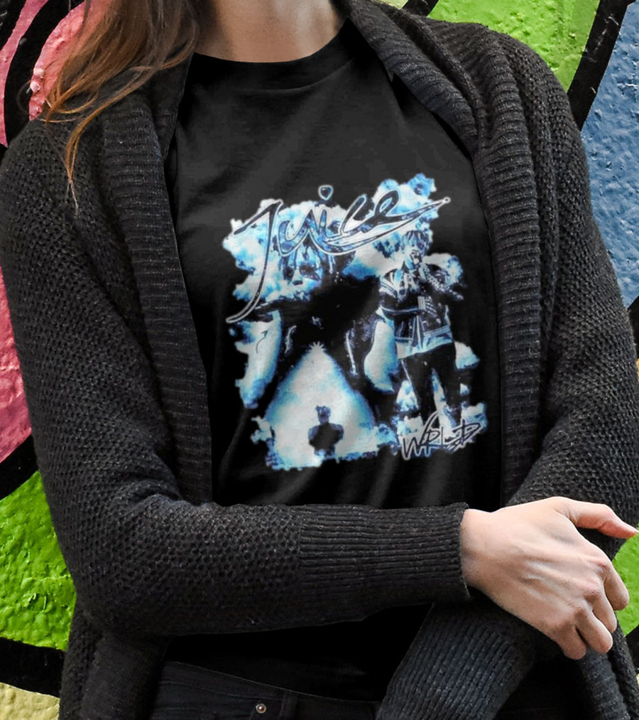 Juice Wrld Blue Collage With Signature Style Elements T-Shirt