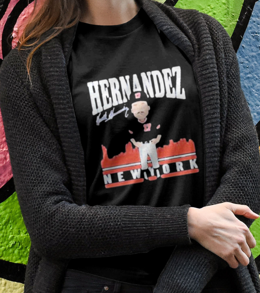 Hernandez Keith Hernandez Toon Signature New York T-Shirt