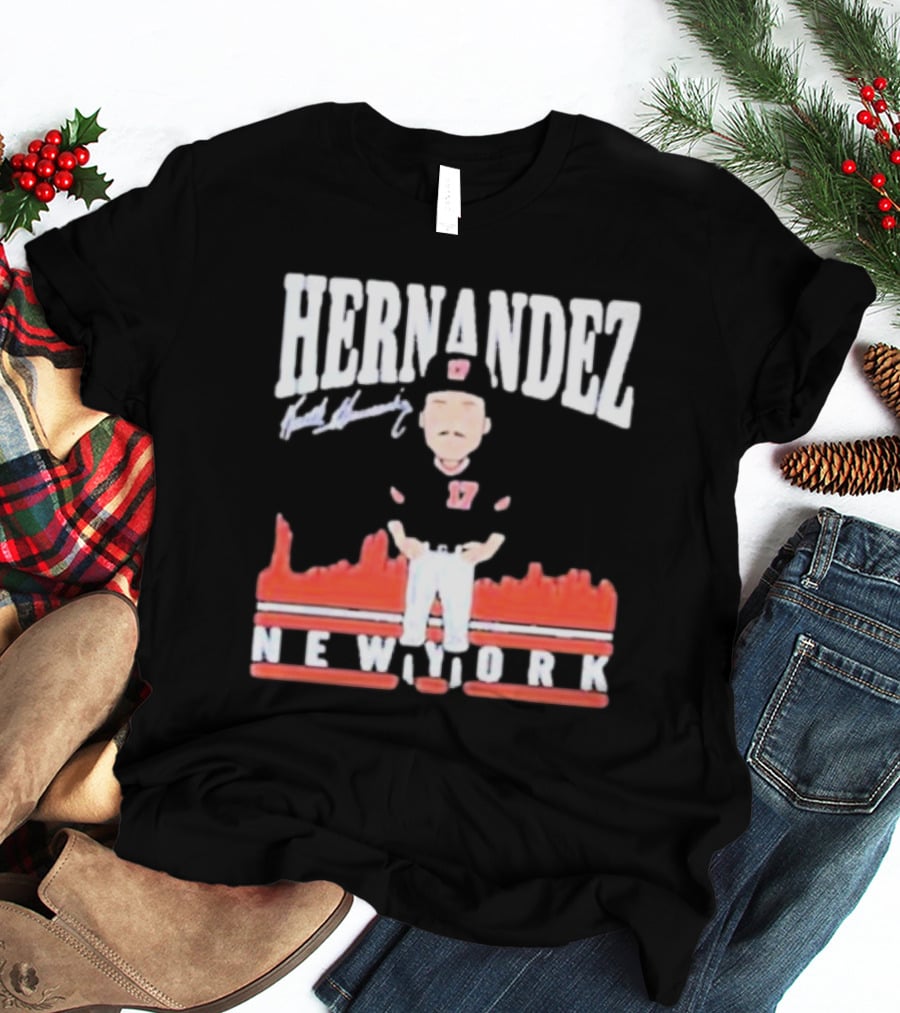 Hernandez Keith Hernandez Toon Signature New York T-Shirt