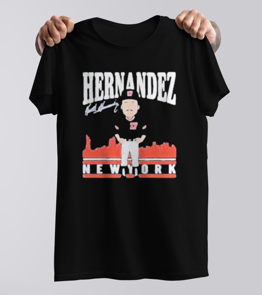 Hernandez Keith Hernandez Toon Signature New York T-Shirt