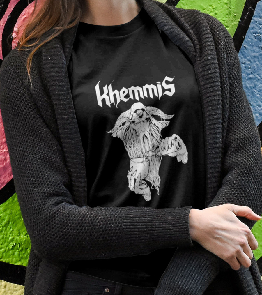 Khemmis Beer Wizard Goat-Pouring T-Shirt