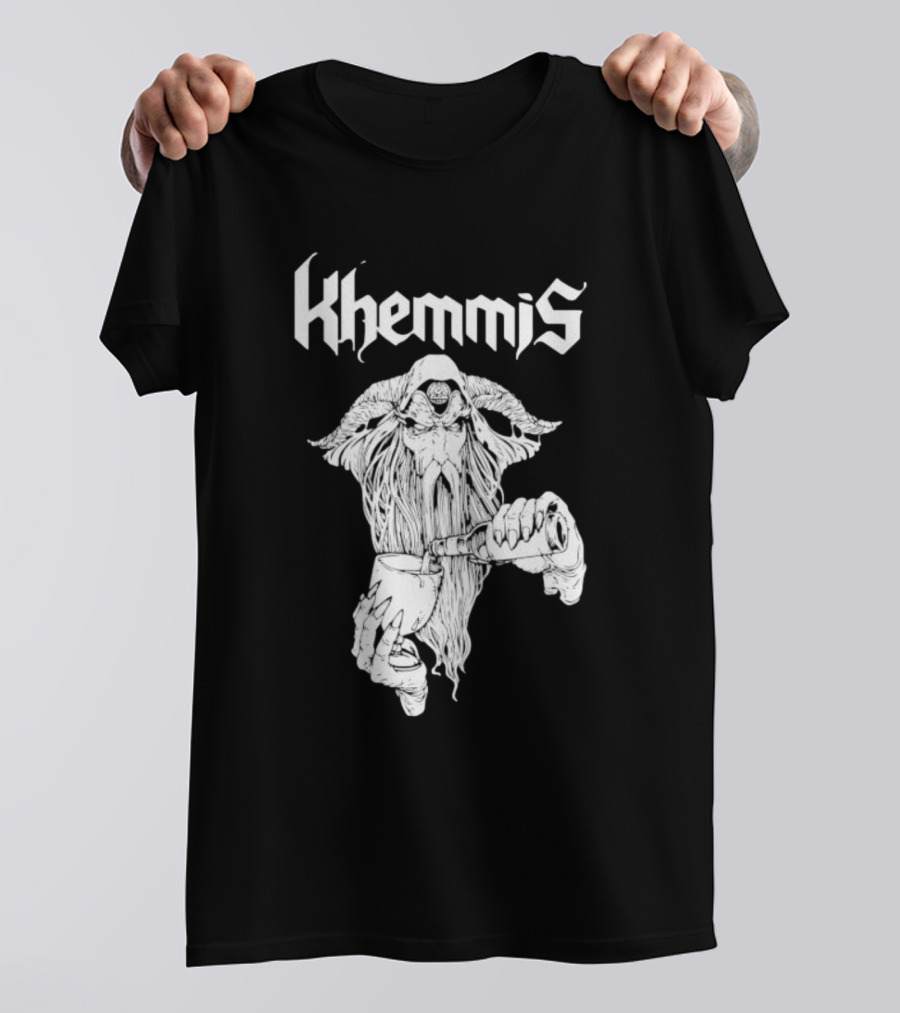 Khemmis Beer Wizard Goat-Pouring T-Shirt