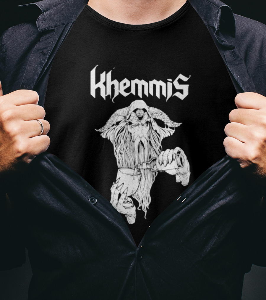 Khemmis Beer Wizard Goat-Pouring T-Shirt