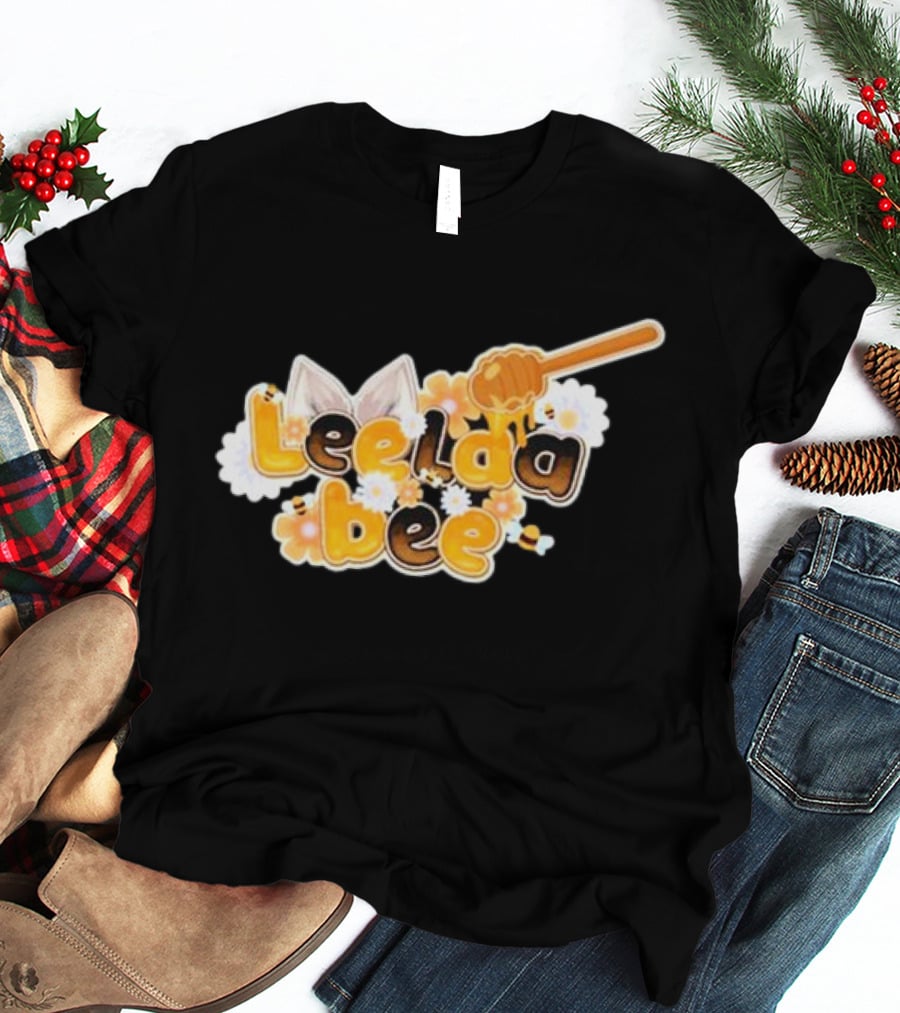 Leelaabee Honey Drizzle With Ears And Flowers T-Shirt