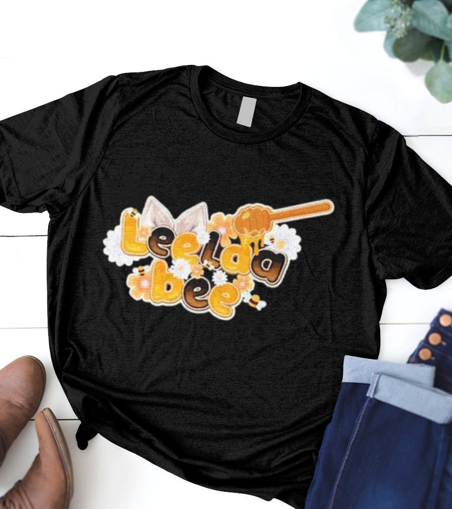 Leelaabee Honey Drizzle With Ears And Flowers T-Shirt