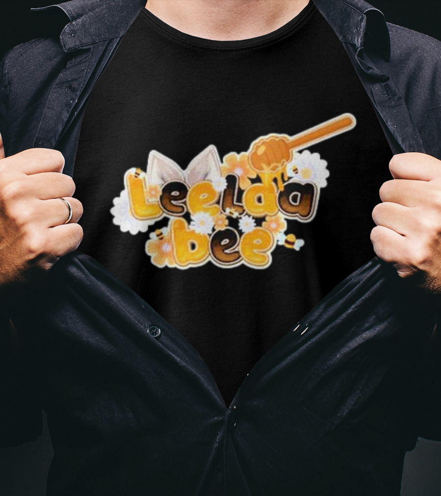 Leelaabee Honey Drizzle With Ears And Flowers T-Shirt