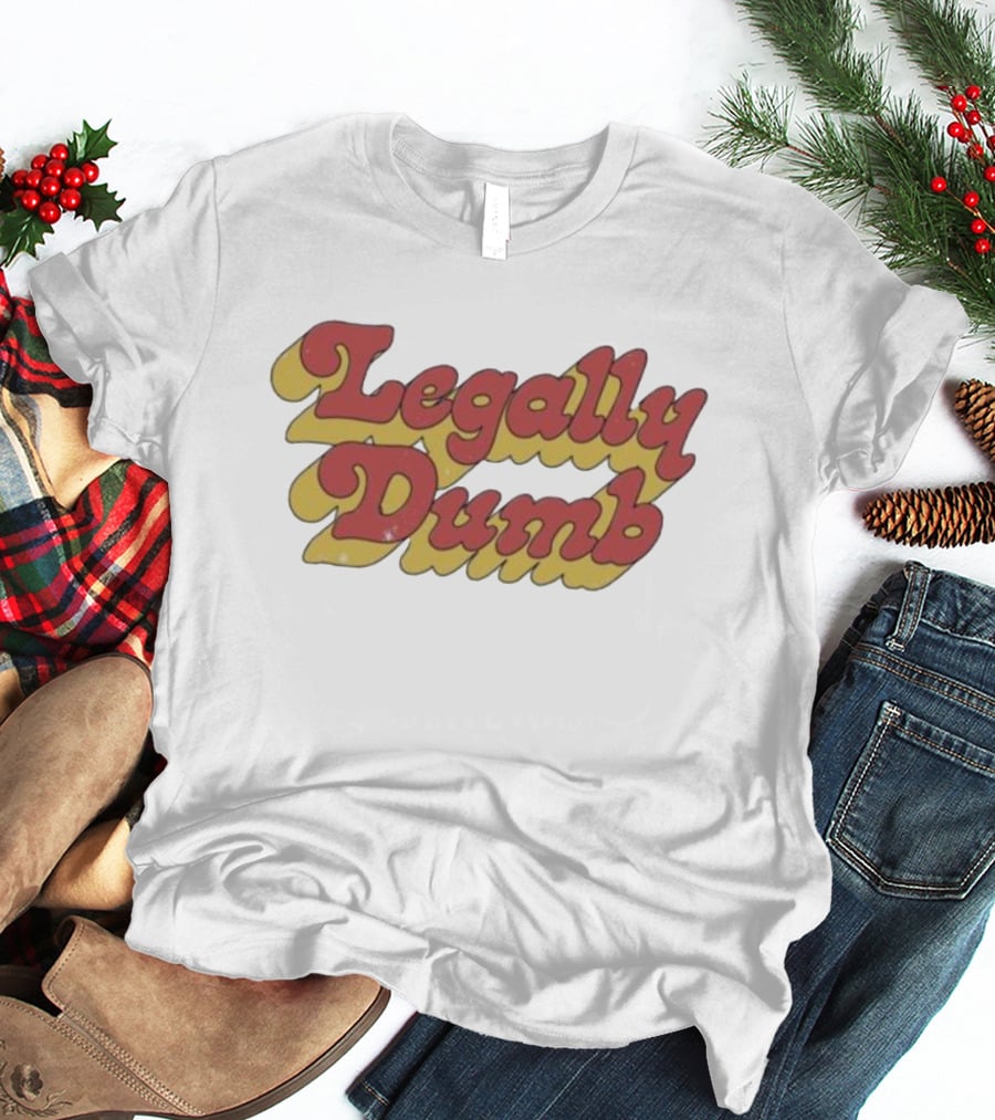 Legally Dumb Retro Style Red T-Shirt