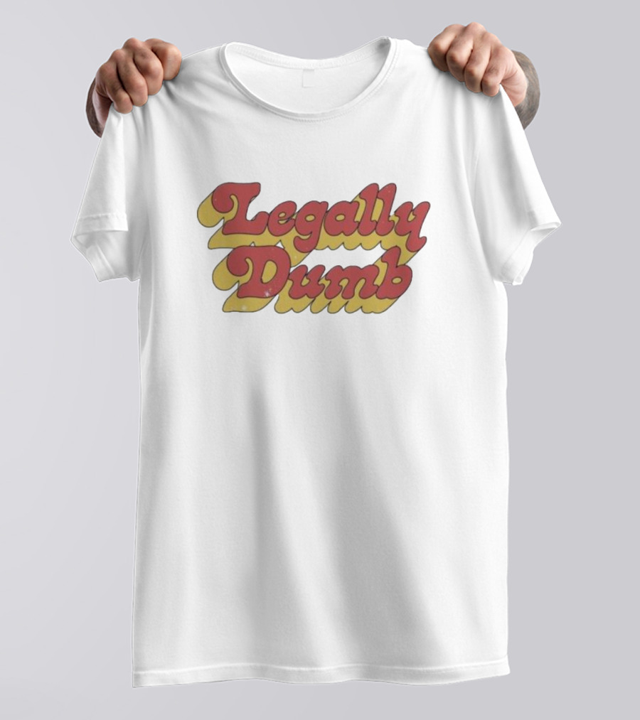 Legally Dumb Retro Style Red T-Shirt