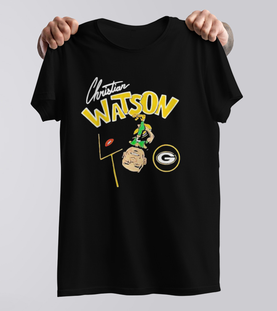 Christian Watson Green Bay Packers Football Comic T-Shirt