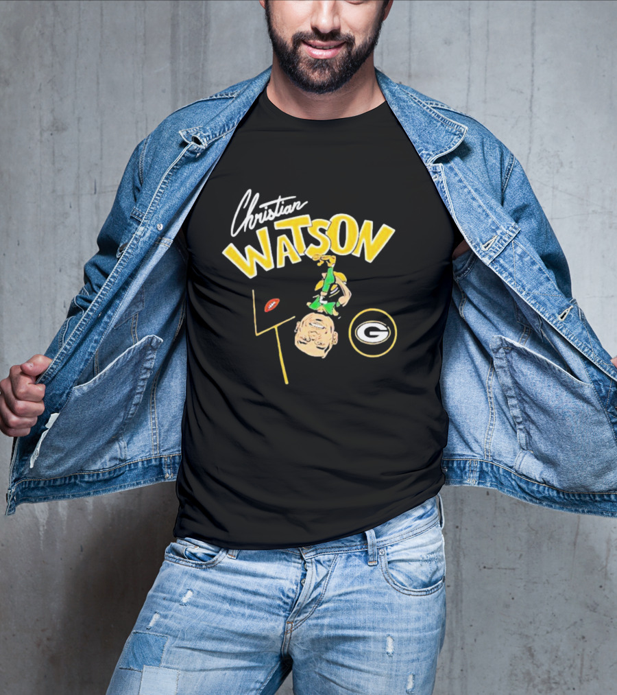 Christian Watson Green Bay Packers Football Comic T-Shirt