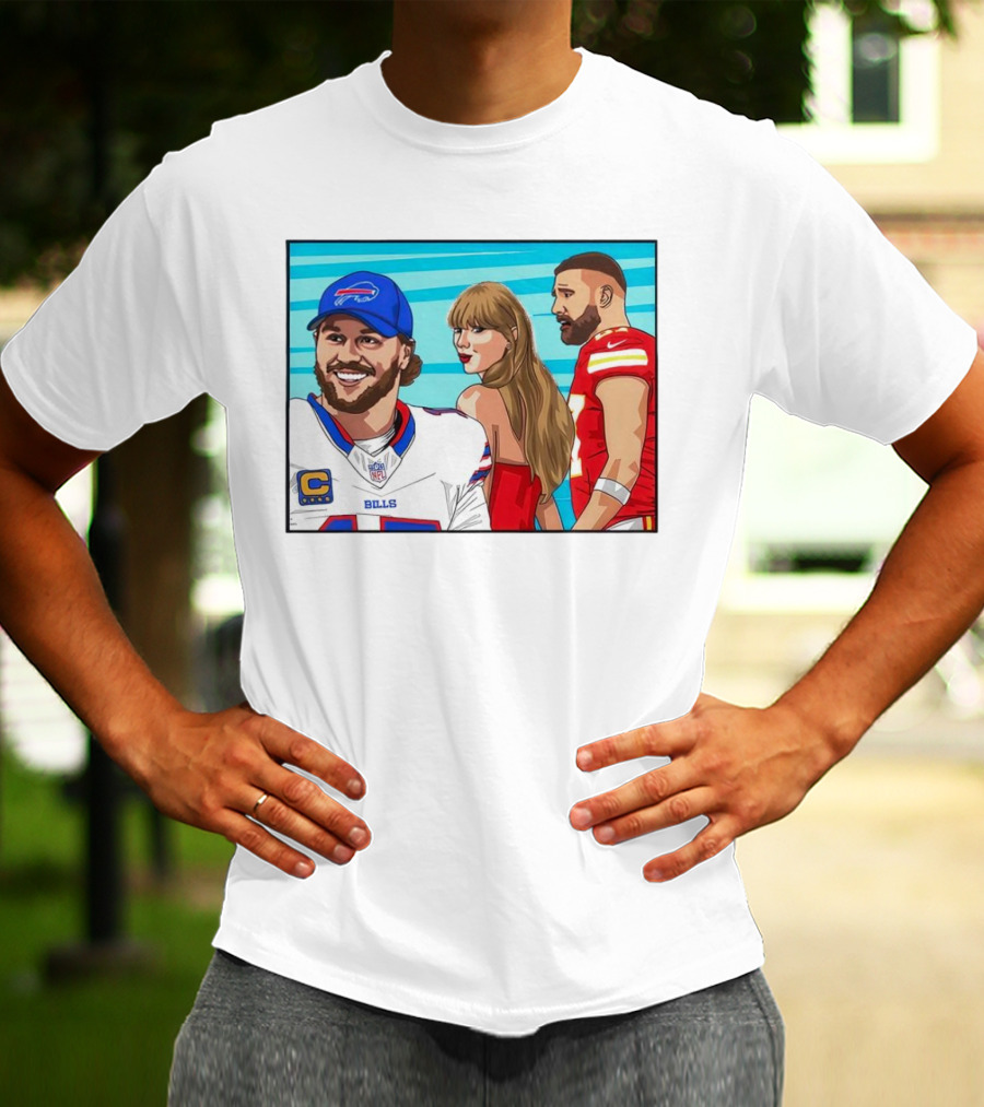Buffalo Bills Vs. Kansas City Chiefs Distracted Girlfriend Meme T-Shirt