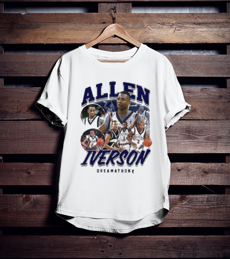 Allen Iverson Georgetown Hoyas Collage T-Shirt