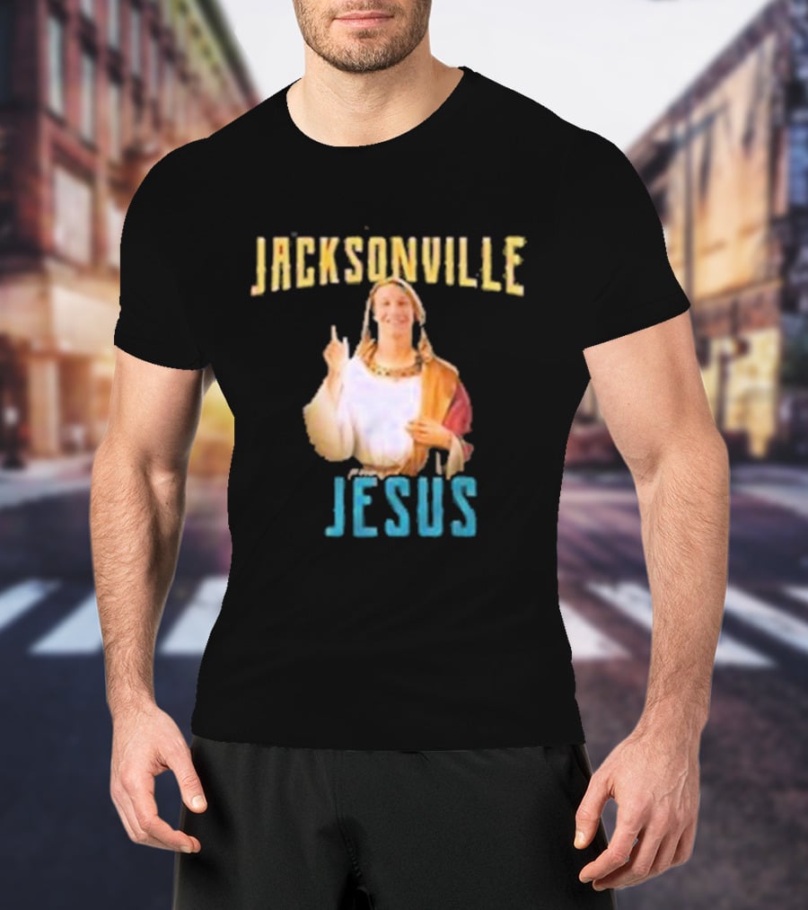 Jacksonville Jesus Iconic Concept With Humor And Nostalgia T-Shirt