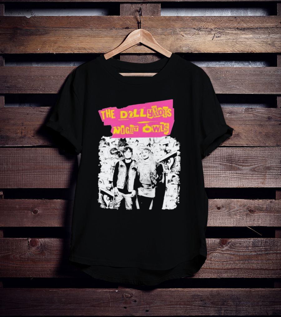The Dollyrots Night Owls Retro Album Collage T-Shirt
