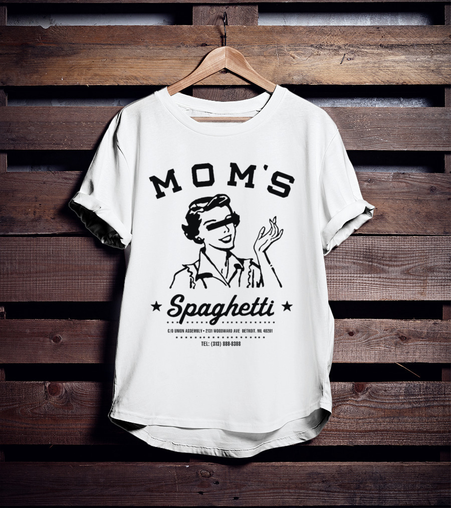 Eminem Mom's Spaghetti C/O Union Assembly Detroit 2131 Woodward Ave 48201 T-Shirt