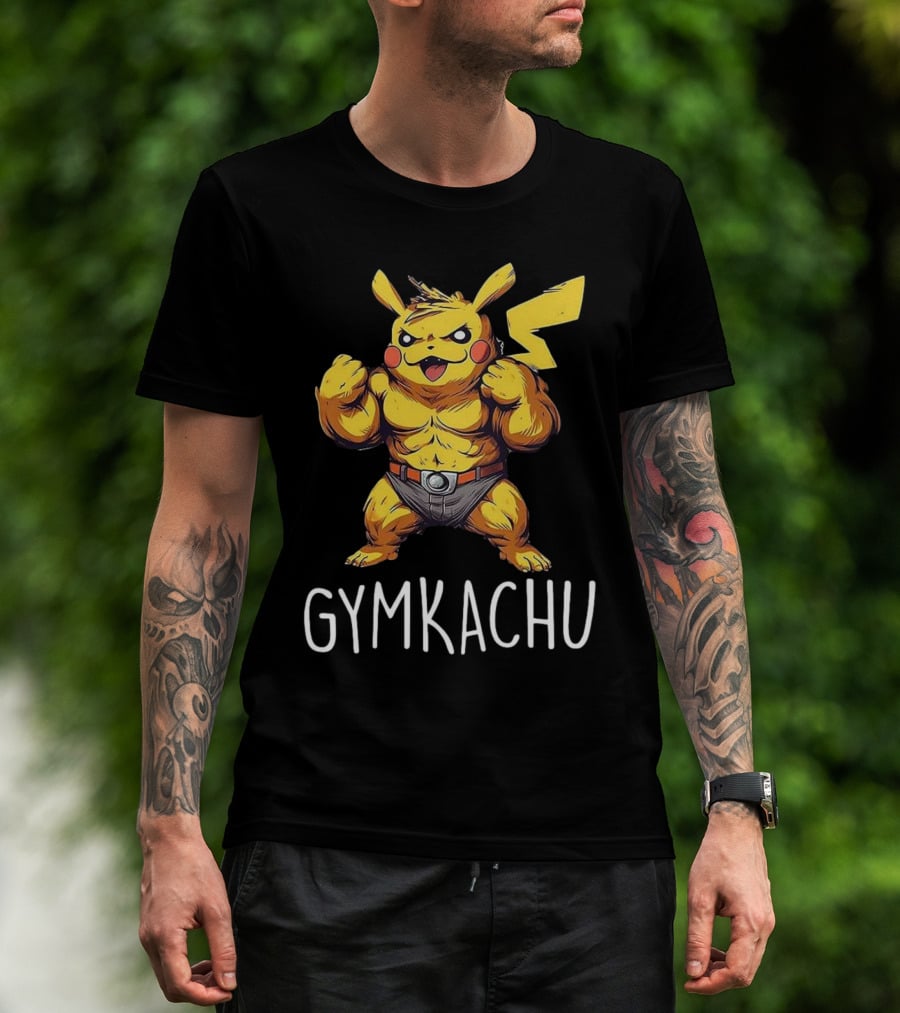 Gymkachu Buff Pikachu T-Shirt