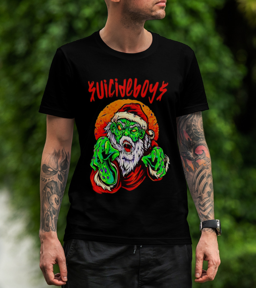 Suicideboys Zombie Santa Christmas Horror T-Shirt