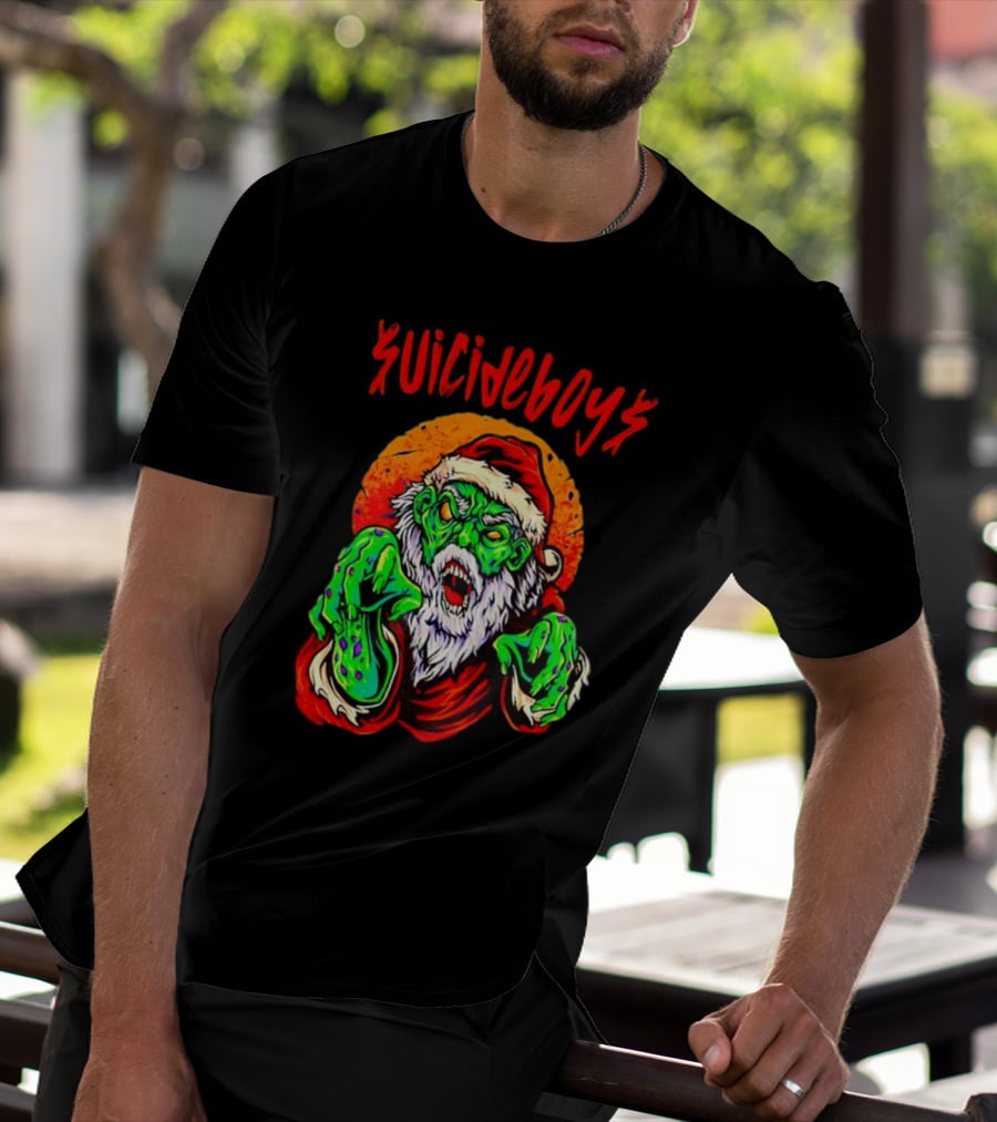 Suicideboys Zombie Santa Christmas Horror T-Shirt