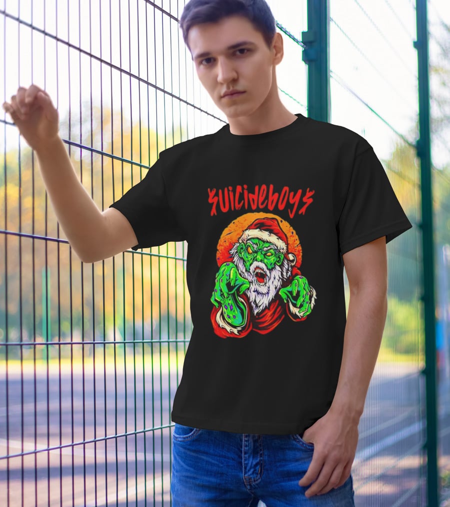 Suicideboys Zombie Santa Christmas Horror T-Shirt