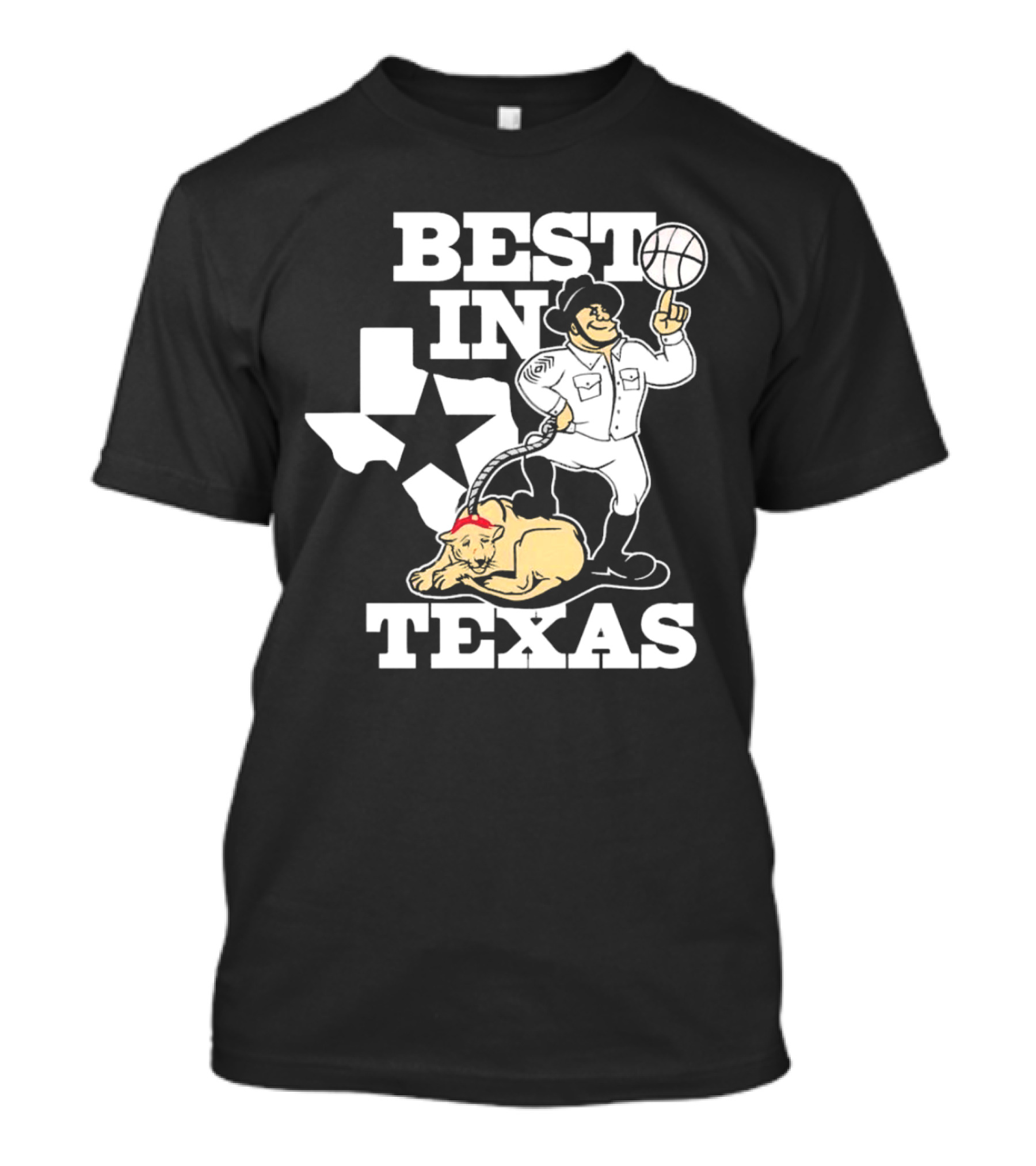 BEST IN TEXAS BASKETBALL STAR COWBOY AND PANTHER T-Shirt