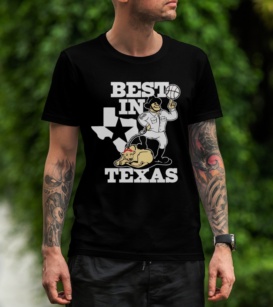 BEST IN TEXAS BASKETBALL STAR COWBOY AND PANTHER T-Shirt
