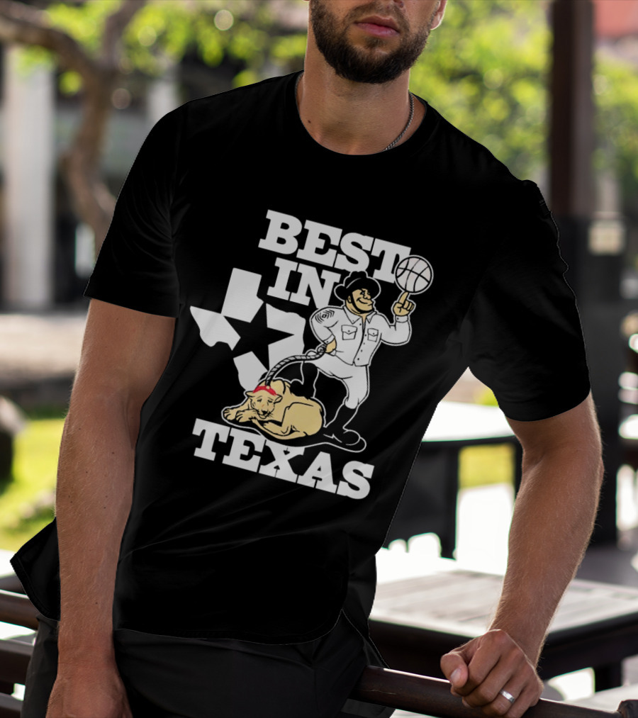 BEST IN TEXAS BASKETBALL STAR COWBOY AND PANTHER T-Shirt